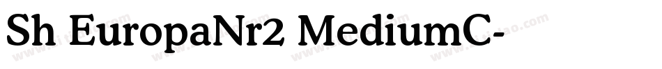Sh EuropaNr2 MediumC字体转换